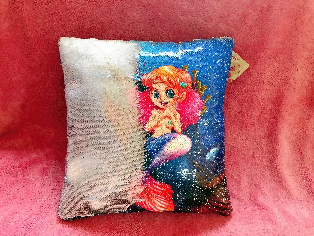 Flip Sequin llama cushio40cm printting pillow Soft Throw Pillow Glitter Animals Sofa Cushion Kids Toddler Gifts |