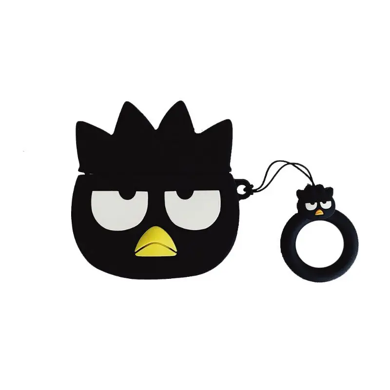 Fashion Crow Pattern Soft Silicone Protective Cover Shockproof Case Skin with Lanyard for Airpods 1/2 Charging Box Accessories |