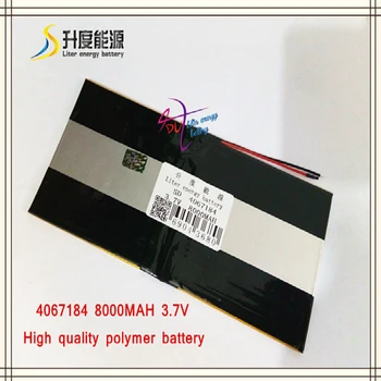 

3.7V 8000mAH SD 4067184 (polymer lithium ion / Li-ion battery ) for tablet pc,POWER BANK,E-BOOK