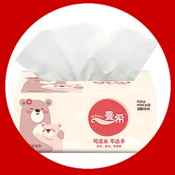 

Napkin Paper Yellow Bear Advertising Custom Paper Single Paper Pumping Toilet Paper Virgin Pulp Paper 10 Pieces