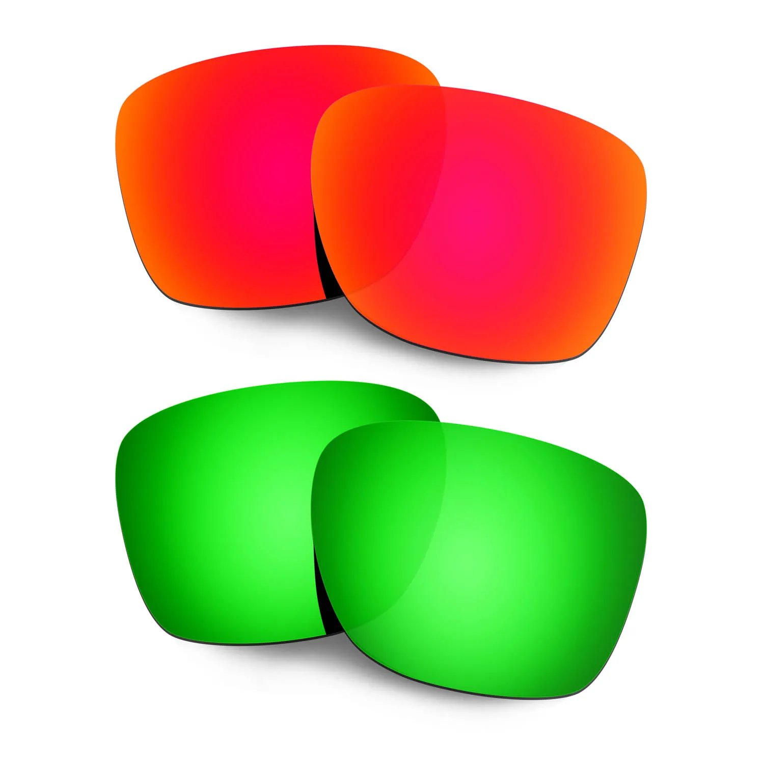 

Hkuco Replacement Polarized Lenses For Crossrange Sunglasses - Red&Green 2 Pairs