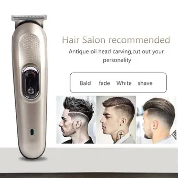 

Electric hair trimmer hairs clipper cutter US regulations European regulations barber shaver cutting machine three-color for men