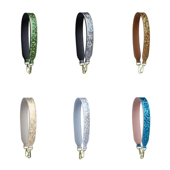 

Fashion Short Bag Strap Handbag Sequin Belt Handle Strap 2020 DIY Replacement PU Leather High Quality Shoulder Bag Accessories