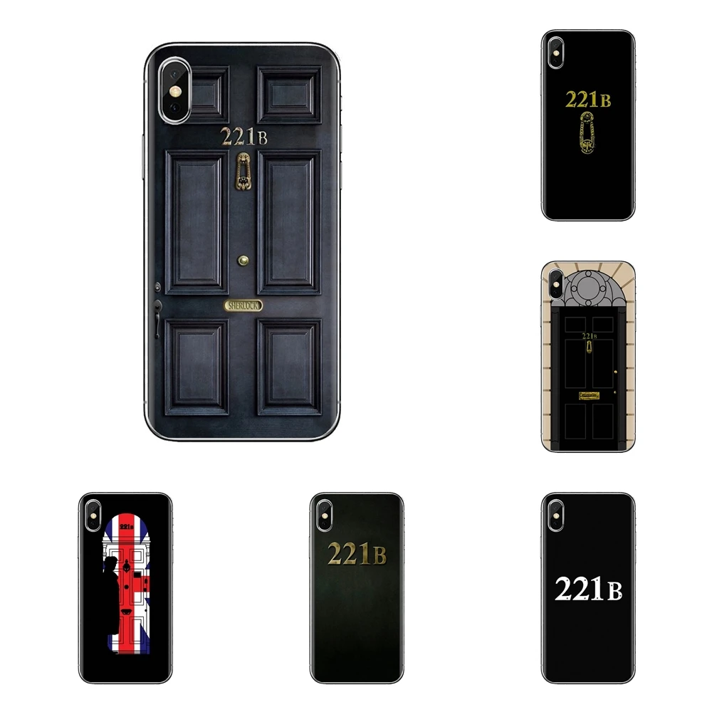 

For Xiaomi Mi3 Samsung A10 A30 A40 A50 A60 A70 Galaxy S2 Note 2 Grand Core Prime Transparent TPU Case Cover Sherlock Holmes 221B