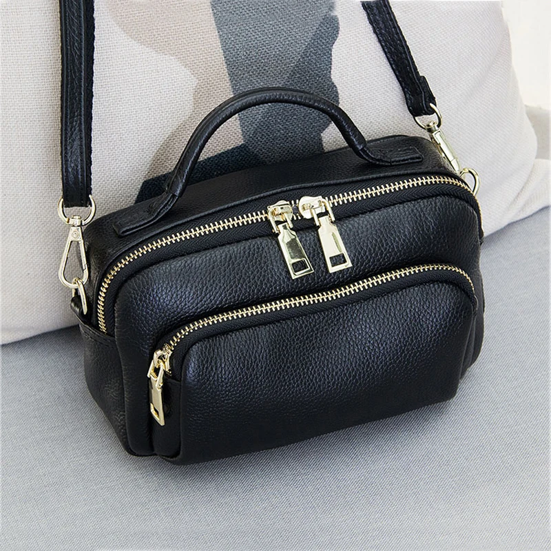 Fashion Genuine Leather Small Crossbody Bag for Women Luxury Handbag