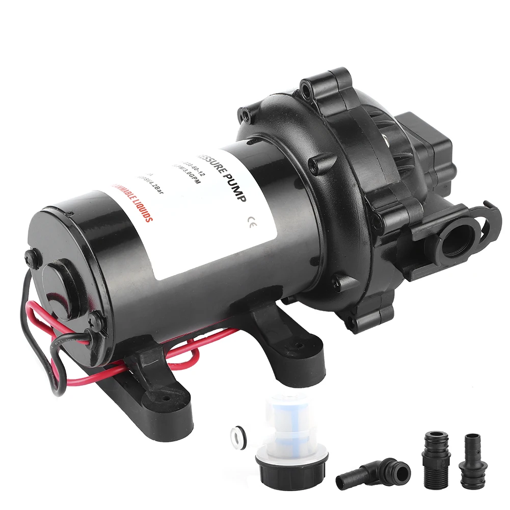 12V 60 фунтов/кв. Дюйм 5 0 GPM мембранный насос из нержавеющей стали самовсасывающий