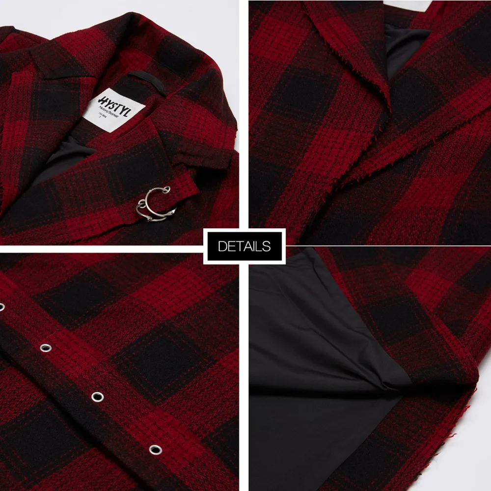 Goedkoop Metersbonwe Lange Wol Mix Jas Vrouwen Verstelbare Riem Turn Down Kraag Uitloper Slanke Rode Jas Winter Elegante Overjas