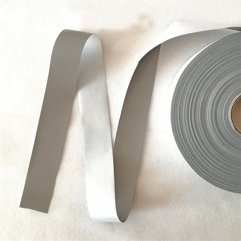 High Visibility Grade Sew On Reflective Fabric Tape Ribbon For Clothing Cap Bag For Visibility Safety Use Material reflective tape bands reflective tape