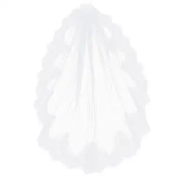 

Long Bride Veil Exquisite Wedding Veil With Lace Edge Bride Veil with Metal Comb Wedding Accessories for Wedding Bride Women