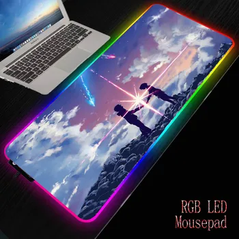 

MRGBEST Your Name Anime Mouse pads Natural Rubber Mouse Pad Anti-slip Gaming Mouse Mat with Locking Edge for Gamer