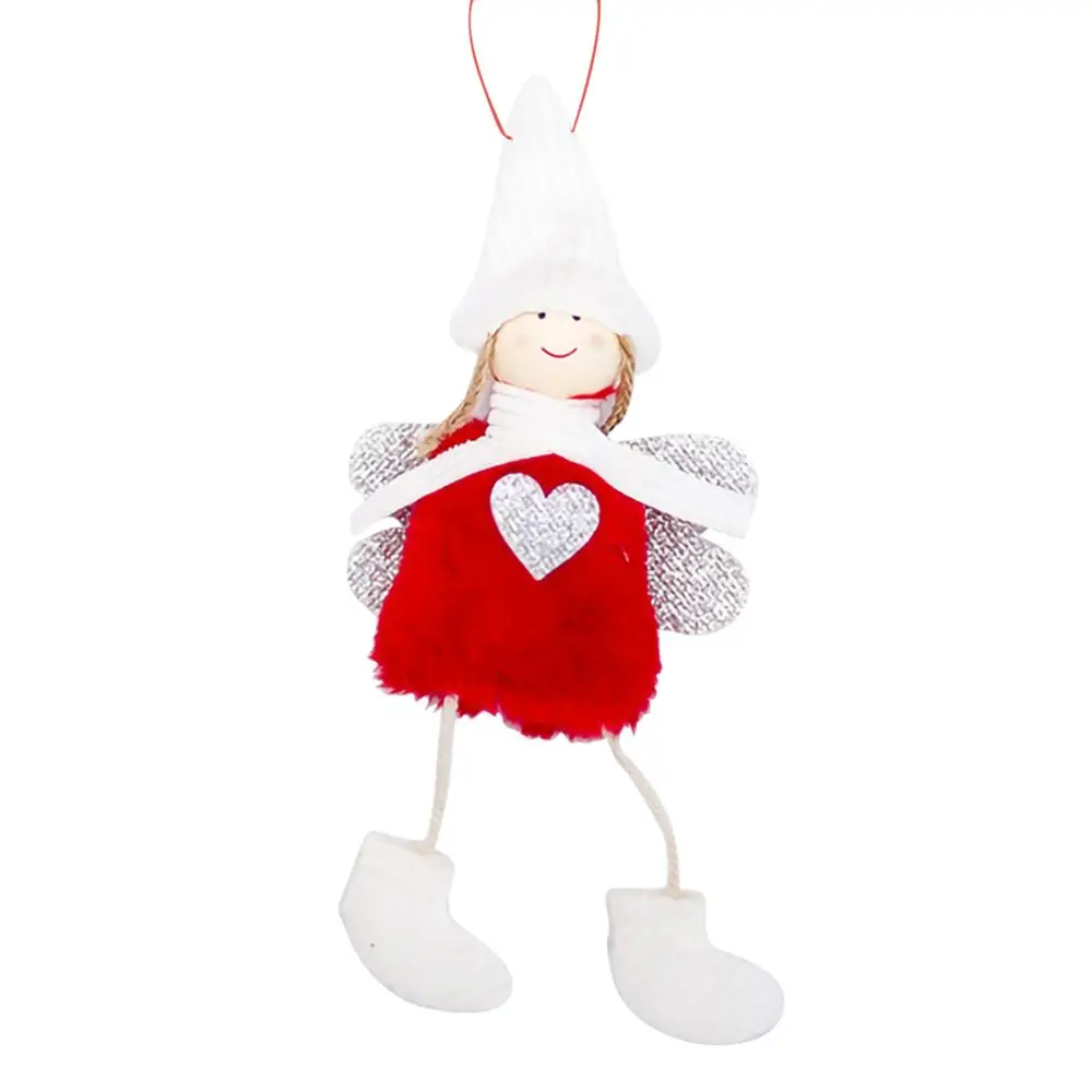 Plush Angel Doll With Wing Cute Girl Christmas Decorations for Home Kids Gift Christams Tree Decoration Xmas Happy New Year 2020