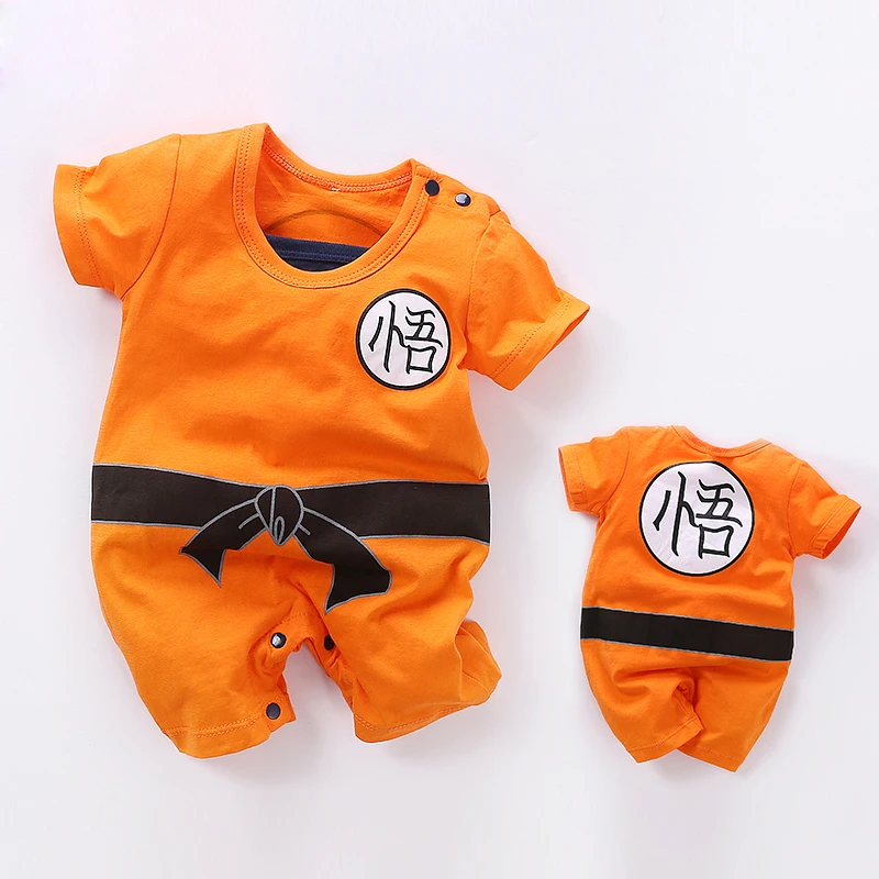 Dragon Ball SON GOKU/Одежда для новорожденных мальчиков Детский хлопковый комбинезон, комбинезоны для новорожденных с рисунком малыша