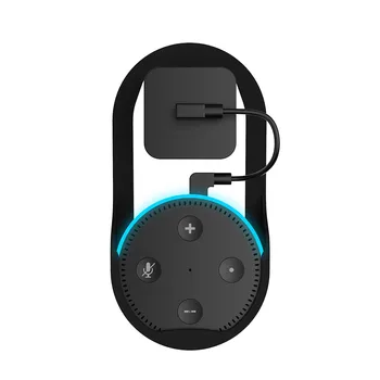

Wall Mount Hanger Stand for Amazon Echo Dot 1st & 2nd Generation Speaker Home Holder in Living Bathrooms Studying Room Black