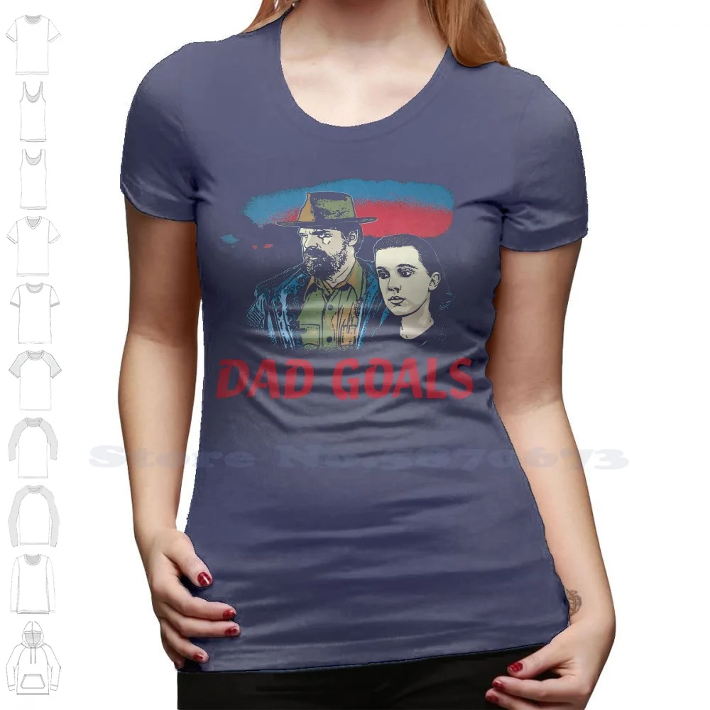 thumbnail image 1 of Stranger Tee Things Dad Goals Chief Hopper Eleven Tv Show Mens T Shirt, 1 of 5