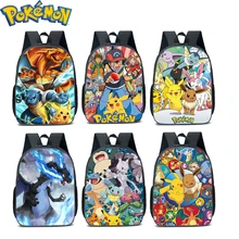 Pokemon Backpack Children School Bags Pikachu Anime Cartoon Teenager Backpacks with Pencil Case Suit Student Book Bag