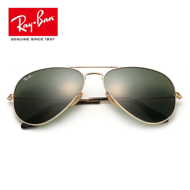 Rayban унисекс RB3025 авиатор солнцезащитные очки Классические солнцезащитные очки Rayban 3025 Солнцезащитные очки Авиатор UV400 защита для мужчин - Цвет линз: 0RB3025 L0205