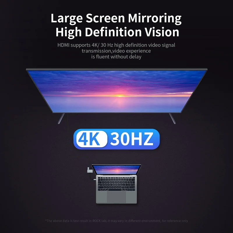 ROCK несколько 4K USB C к HDMI концентратор адаптер для MacBook samsung S9 huawei P20 mate 20 USB-C конвертер PD Быстрая зарядка type C порт