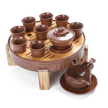 

Ceramics Do Bubble Full Semi-automatic Tea Set Tea Tray Will Suit Business Affairs Annual Meeting Gift Porcelain