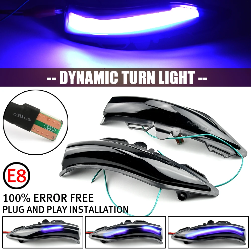 2X Per Ford St Line Mk8 2018 Fiesta Mk8 2019 2020 2021 Puma 2020 Indicatore Retrovisore Lampada Laterale Ala Led Lampeggiante