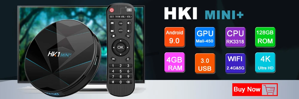 Смарт ТВ приставка Android 9,0 Голосовое управление H96 Max RK3318 четырехъядерный 64 бит 4 ГБ 32 ГБ 64 Гб 2,4 ГБ/5,8 Гб Wifi BT 4,0 медиаплеер 4K Google