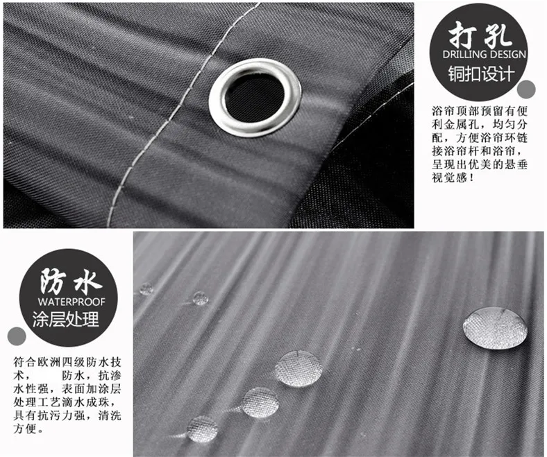 Современное градиентное напечатанное водонепроницаемое полотно из полиэстера занавеска для душа ванная ванна туалет прочный Декор