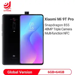 Глобальная версия Xiaomi mi 9T Pro (красный mi K20 Pro) 6 Гб 64 Гб Snapdragon 855 смартфон 48MP тройные камеры 4000 мАч NFC мобильный телефон