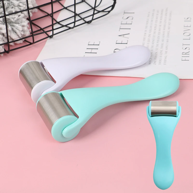 Stainless Steel Ice Roller Facial Massager Beauty Instrument Lift Firming Face Relief Fatigue Skin Care Face Ice Roller Massager
