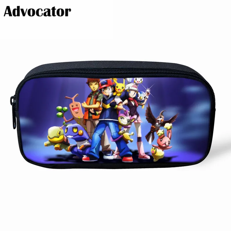ADVOCATOR BAG ADVOCATOR мультфильм Пикачу Покемон узорчатый Карандаш сумка-косметичка для детей Чехлы для ручек на молнии ручка сумка Детская сумка органайзер - Цвет: ADVOCATOR BAG