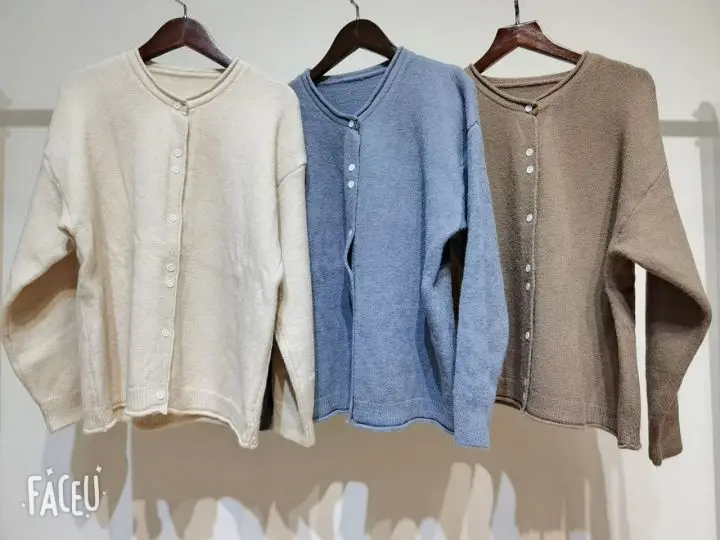Fall 2021 Women Clothing Oversize Womens Sweaters Autumn Vintage Loose Winter Sweater Knitted Women Cardigan Knit Button Maxi