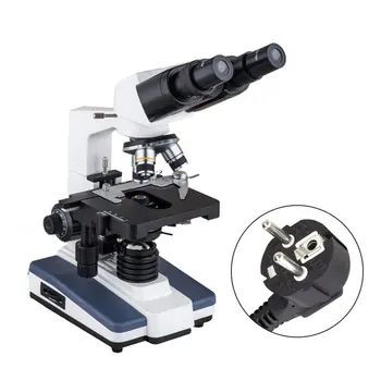

XK-SW002 Binocular Compound Microscope Two Layer Mechanical Stage NA1.25 Condenser Biological Microscope for School Lab