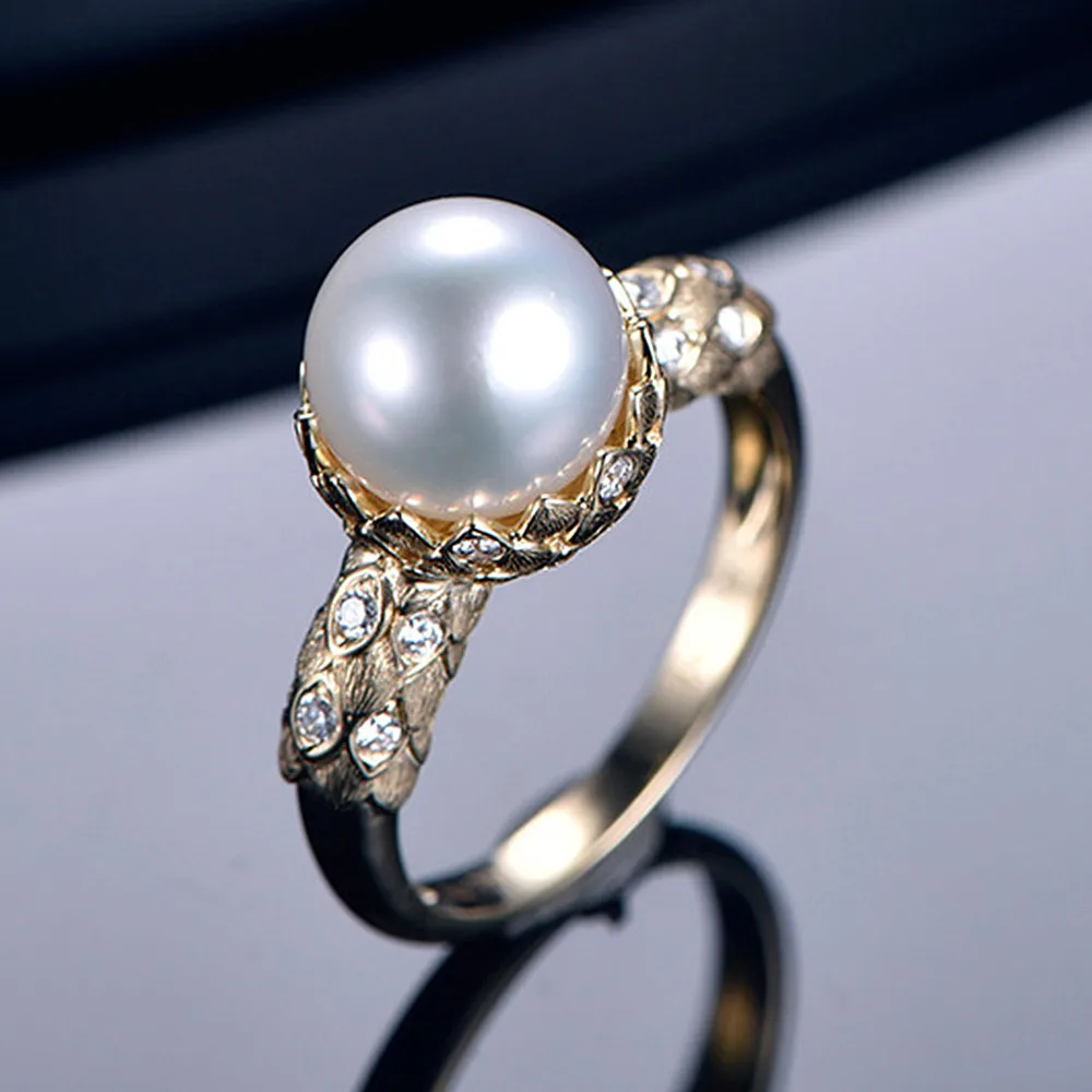 Vintage Pearl Engagement Rings