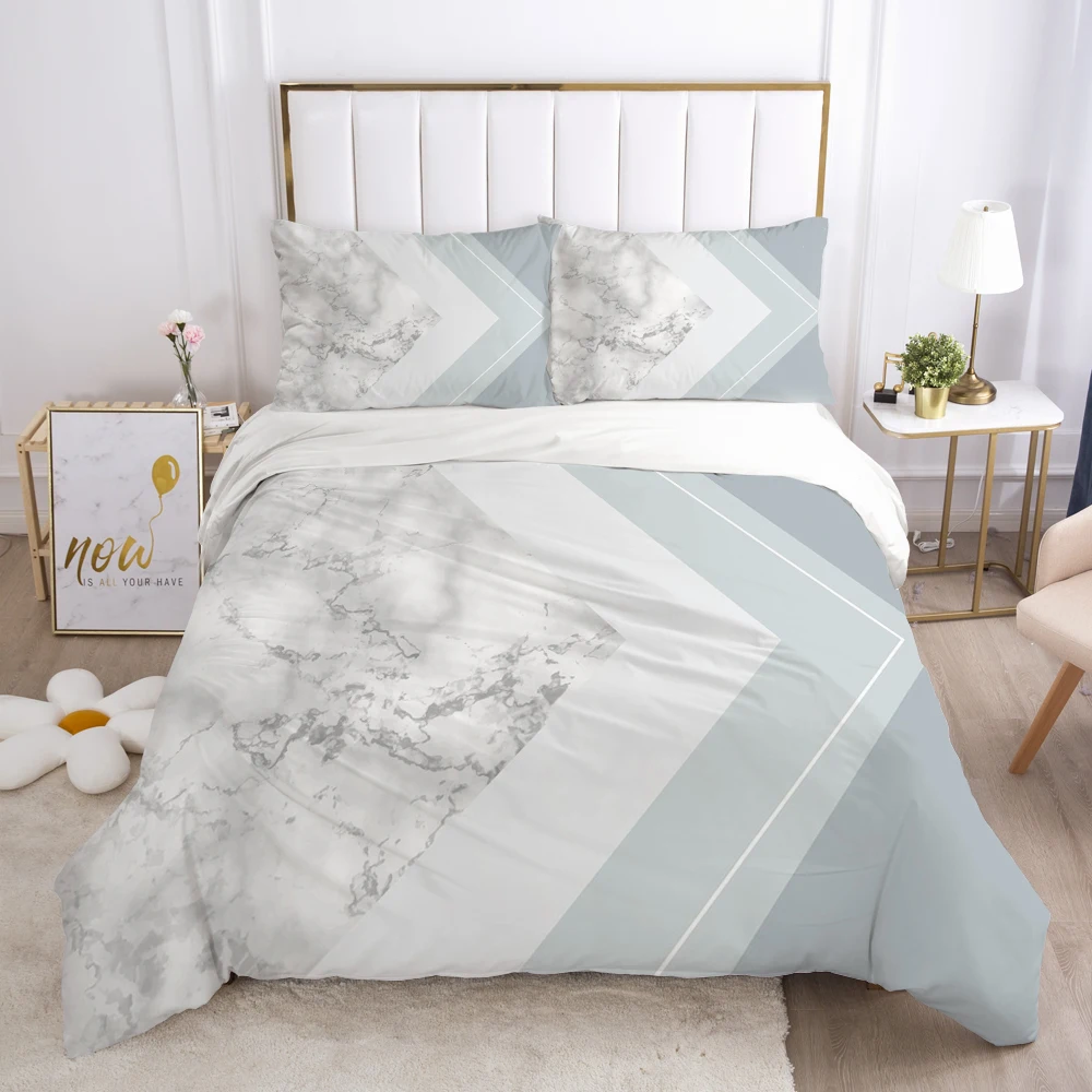 3D Bedding Set Comforter Duvet Cover Pillowcases Luxury Bed Linens Bed Set Queen King Europe Russia Size Nordic Marble Geometry 3D Bedding Set Comforter Duvet Cover Pillowcases Luxury Bed Linens Bed Set Queen King Europe Russia Size Nordic Marble Geometry