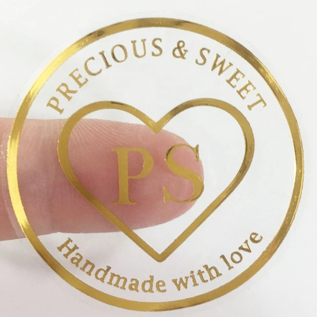 Custom Heart Stickers - Custom Labels - Heart Labels - Custom Clear  Stickers - Custom Stickers - Logo Stickers - Packaging Stickers