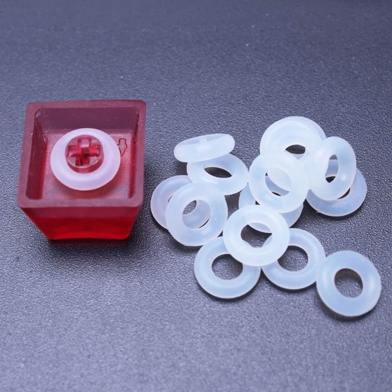 120Pcs Keycaps Rubber O-Ring Switch Dampeners For Cherry MX Keyboard 77UB