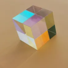 50*50*50 мм Цветовая Призма шесть яркий большой светильник куб творческие подарки оптические эксперименты для детей