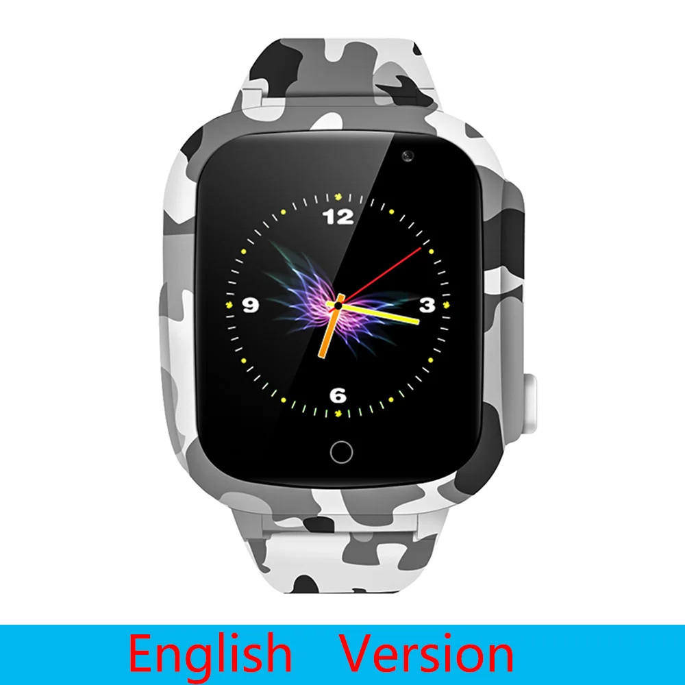 English Version LEMFO LEC2 Детские Смарт-часы детские gps 600 мАч батарея Детские Смарт-часы IP67 водонепроницаемый SOS для детей Поддержка видео - Цвет: English Version