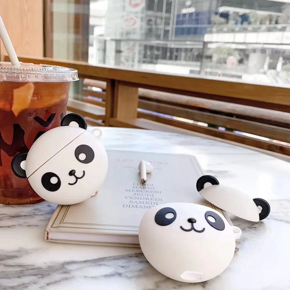 Чехол для наушников AirPods National Treasure Cute мультяшная панда чехол для Apple Airpods 2 Забавный защитный чехол с крючок карабина