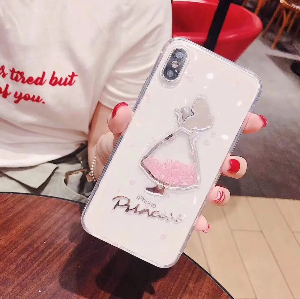 Girls Для Xiaomi Mi A1 A2 lite A3 9 SE Honor 8 lite F1 Note10 redmi 7A 7 Note 5, 6, 7, 8 Pro мороженое блеск зыбучие пески Прозрачный чехол для телефона - Цвет: Girls