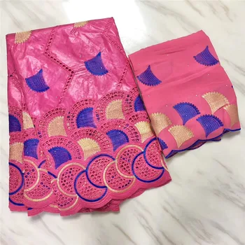 

African bazin riche fabric with scarf set new bazin brode tissu bazin brocade for nigerian dress material 5+2yards