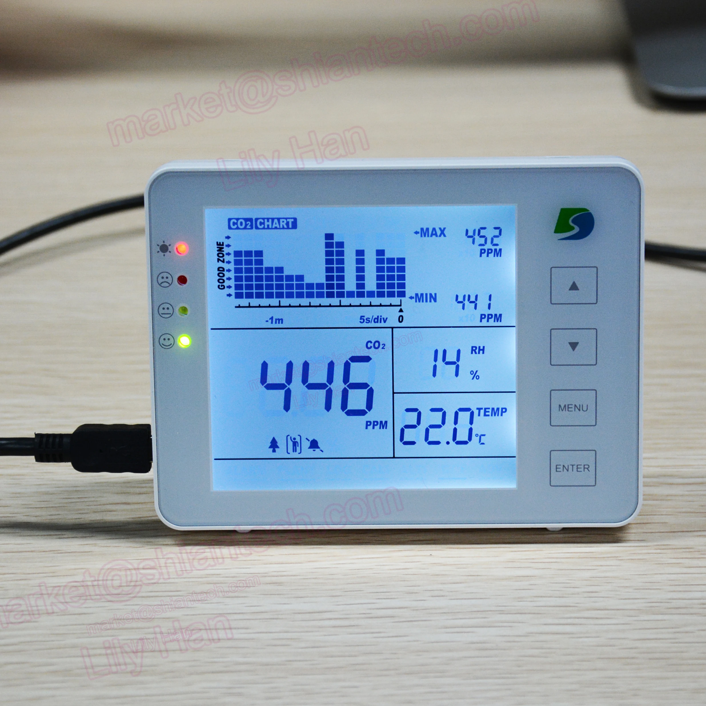 

Carbon dioxide testing CO2 meter ppm for GROW ROOM, INCUBATOR AND HOME