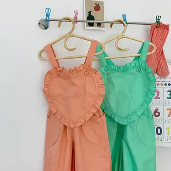 

2020 New Arrival Baby Girls Ruffles Overall Summer Fashion Kids Girls Pants 1-6Years