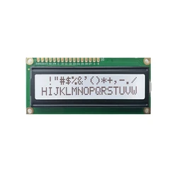 16x2 Character LCD Display Module with I2C Interface - Blue/Yellow Green Screen (1602LCD White)