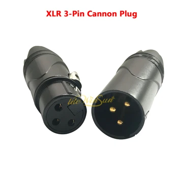 

High Quality 3-Pin DMX Signal XLR Cannon Female Male Head Plug Three Core Balance Card Head DMX Stage Lighting DMX Cable Head