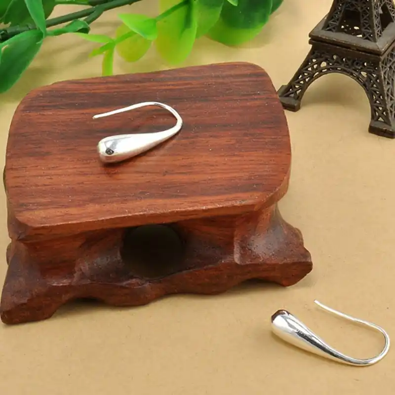 Простой прекрасный каплевидный стиль крючок посеребренные серьги-гвоздики обруч модные ювелирные изделия женские серьги для женщин эффектные ювелирные изделия