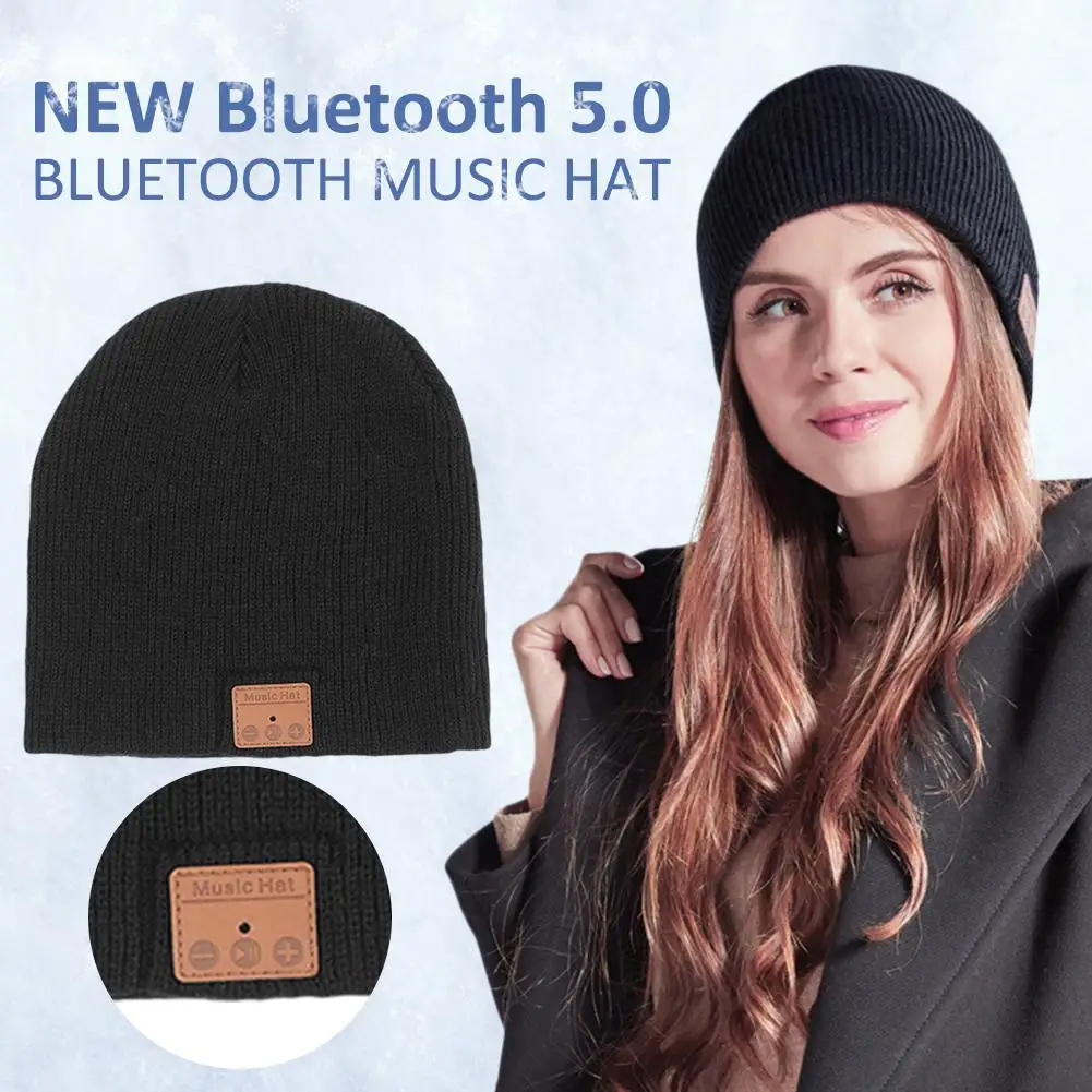 Беспроводные Bluetooth наушники Спортивная музыкальная шапка умная гарнитура бини