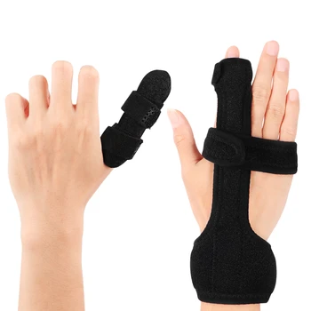 

Healifty Finger Splint Adjustable Breathable finger support brace Elastic Fixing Band Protective Cover for Sprain Fracture