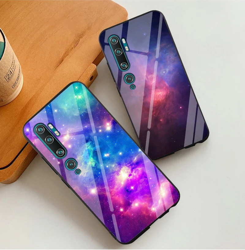 Для Xiaomi mi CC9 Pro Чехол PC Пластиковый стеклянный чехол для телефона черный ТПУ бампер чехол для Xiaomi mi CC9 Pro CC9Pro чехол mi cc9 Pro 6,47"