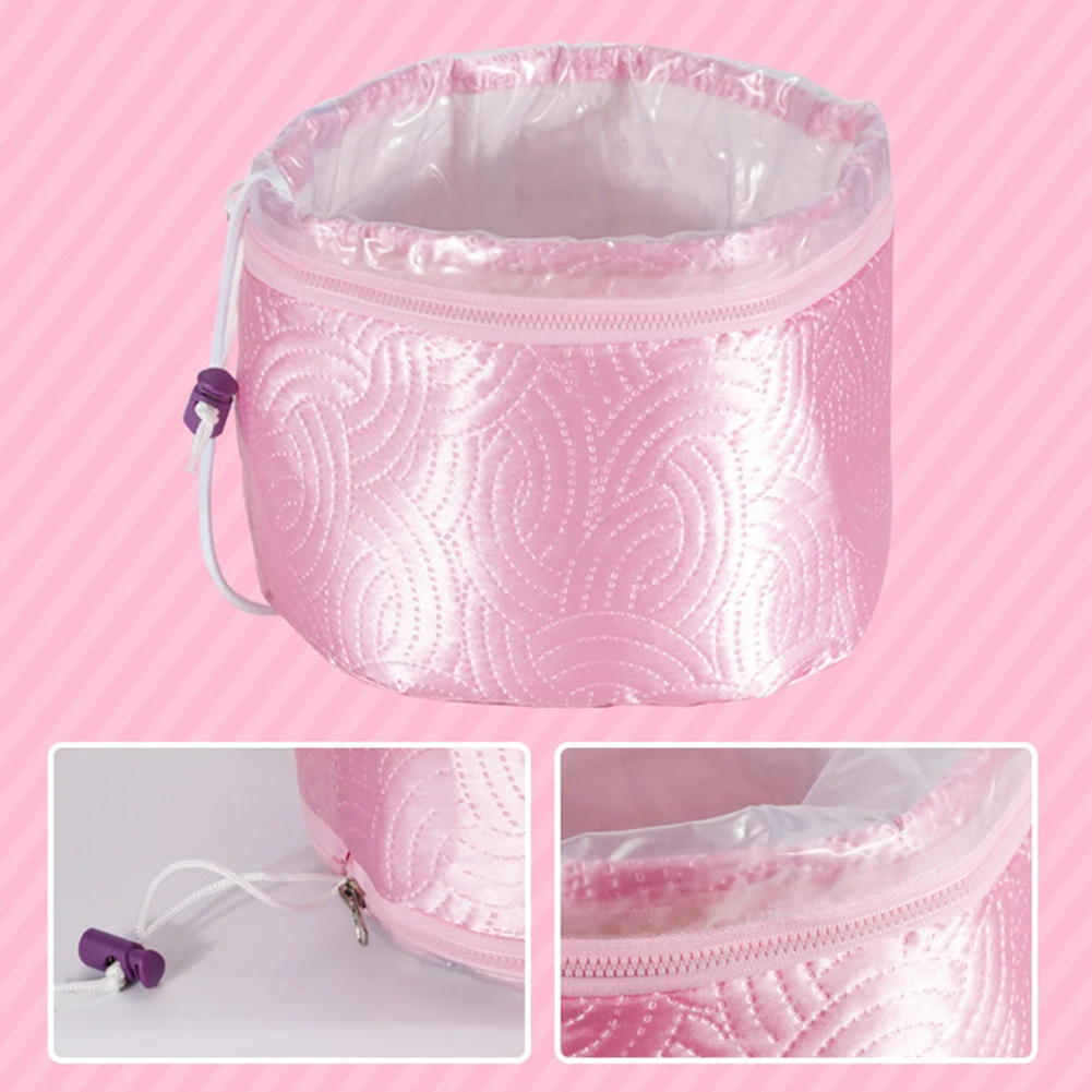 Защитный ПУ салон Drawstring Уход за волосами нагревающий колпак водонепроницаемый Стайлинг 3 режима контроль температуры спа Электрический питательный