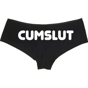 

"cumslut" Letter Sexy Underwear Woman Low Waist Seamless Briefs Panties Lingerie Intimates Female Underpants Tanga Bragas Mujer
