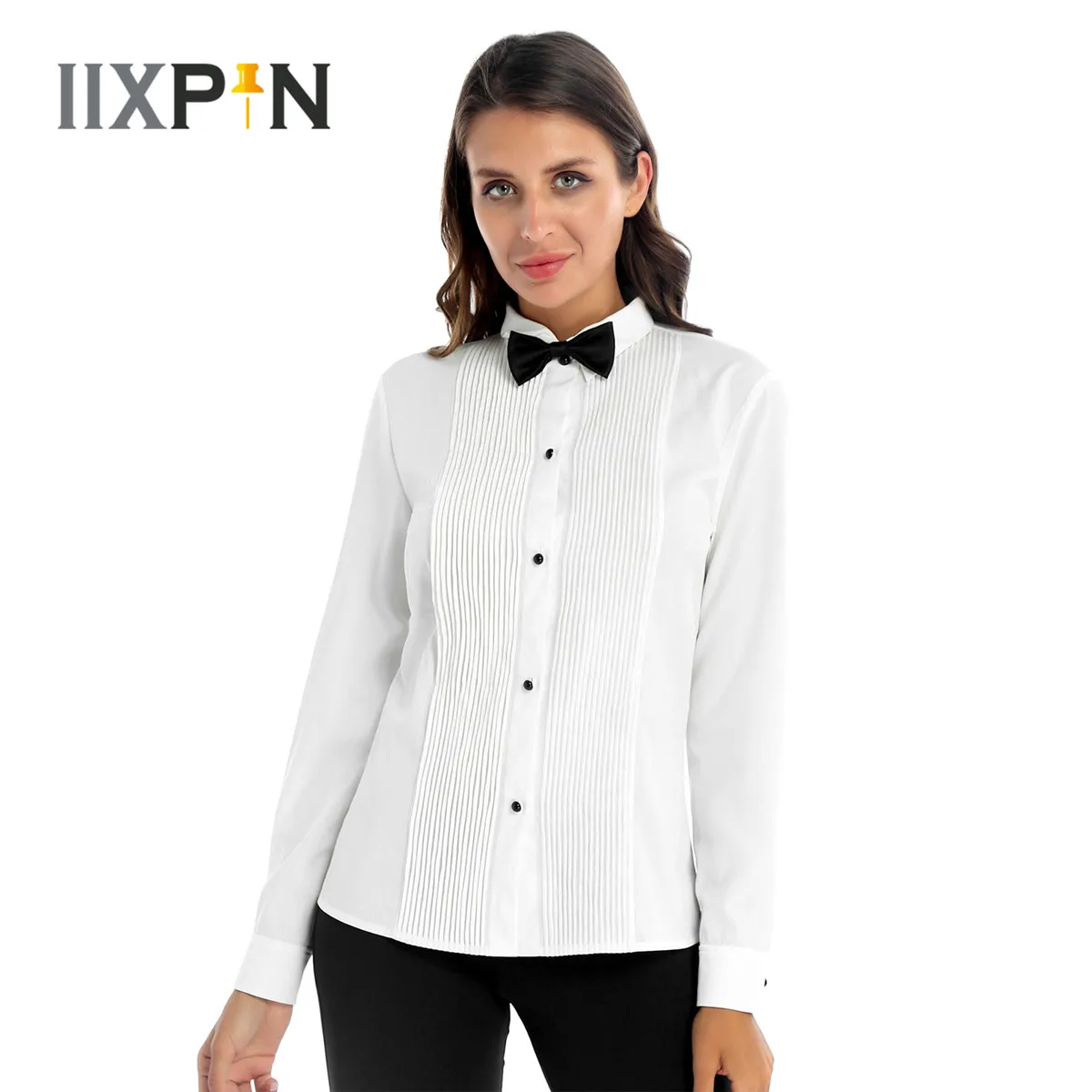 tuxedo shirt dress womens